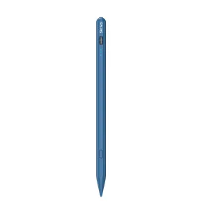 Skriva blå iPad-penna med spetsig spets, indikatorlampor och genvägsknapp